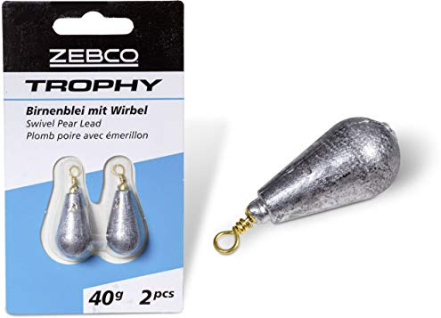 Zebco - Piombo da pesca a pera, 20 g