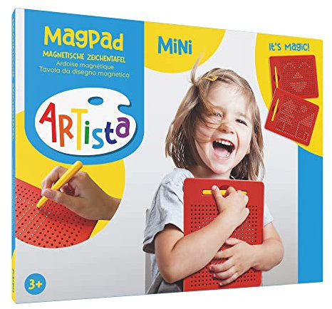 ARTISTA 9315380 Magnet Zeichentafel Mini, magnetisches Zeichenbrett, Zaubertafel für Kinder ab 3 Jahren