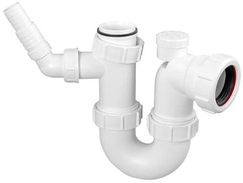 Mcalpine WM14V Sink Trap with 135 Degree Swivel Nozzle with Anti-Syphon (Silentrap)