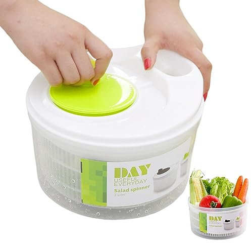 Kaxenig Essoreuses À Salade | Passoire Rotative pour Fruits Et Légumes | Essoreuse À Laitue Manuelle, Multi-Usage Rapide Et Facile, Séchoir À Légumes, Lave-Fruits, Essoreuse À Pâtes Et Frites