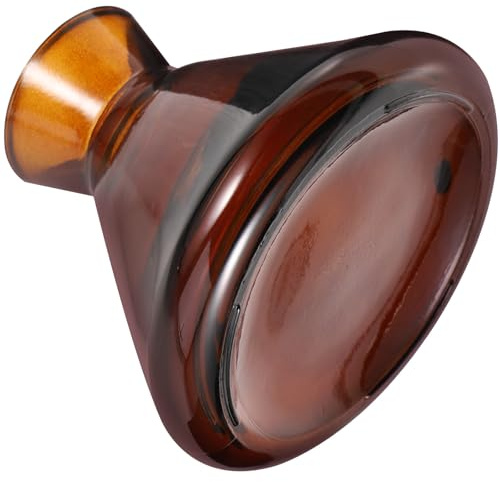 MUCKLILY Bottiglia Diffusore in Vetro 220Ml Bocca Larga a Tromba Contenitore Vuoto per Oli Essenziali e Profumi Flacone da Tavolo Vintage per Diffusori a Bastoncini Adatto per Ambienti