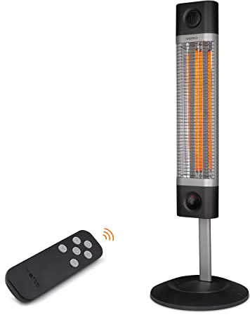 VEITO - Infrarotheizung - Heizstrahler energiesparend - TÜV/GS Zertifiziert - Sofortwärme überall - Standgerät - elektrisch - Terassenstrahler mit Fernbedienung - Elektroheizung -1700W - 2J Garantie