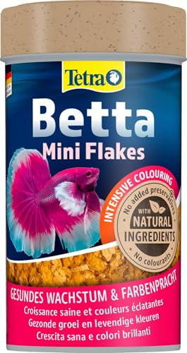 Tetra Betta Flakes - Fischfutter in Flockenform, speziell entwickelt für Kampffische und andere Labyrinthfische, 100 ml Dose