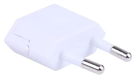 Genius® Adattatore Convertitore Spina Presa Italiana. Converte Spine USA in Spina Italiana. Compatibile con Modelli Simmetrici e Asimmetrici. Scegli tra Altri Modelli e Colori (Bianco)