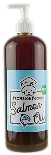 Professor Pooch’s Salmon Oil for Dogs Omega 3 Supplement 100% Natural Scottish Fish Oil (with pump) (1L)