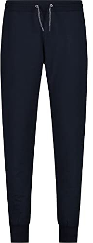 CMP Stretch Fleece Long Pant Plain Colour with Cuff, Girl, 50, Black Blue