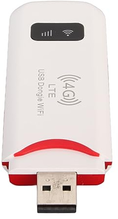 4G LTE USB -modem, Bärbar Router med SIM -kortplats, Hög Hastighet 150 Mbps Nedströms Rese Hotspot Mini Router, Upp Till 10 Användarenheter USB Strömförsörjning för Afrika