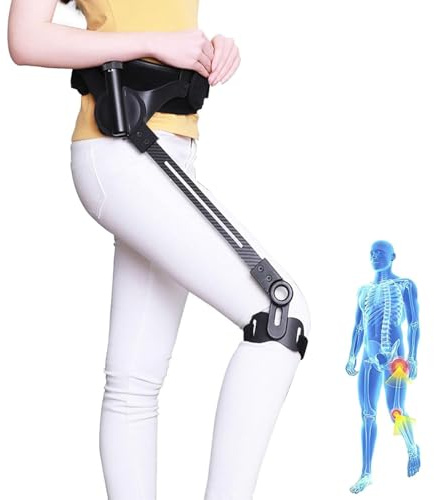 Ausili per Camminare con il Corpo Bionico Ausilio per Camminare per la Riabilitazione Degli Arti Inferiori Esercizi di Camminata Assistita per le Persone con Mobilità Limitata(Left,S)