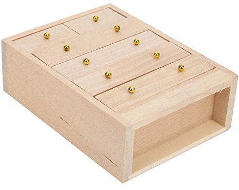 Hidyliu Snyggt Miniatyrskåp i trä för Dockskåp för 1:12 Dockhusmöbler Gör Det Själv-projekt