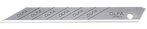 Olfa SAB - Pack de 10 cuchillas para cúter con ángulo de corte de 30° (acero, 80 x 9 mm)