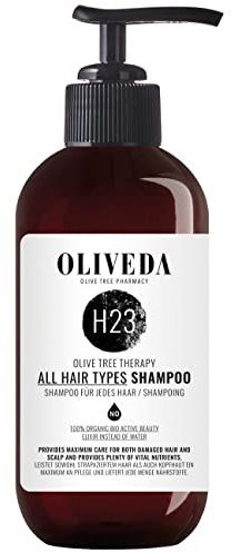 Oliveda H23 - aufbauendes Shampoo für jedes Haar - Regenerating | Intensive Haarpflege gegen fettiges Haar, Juckreiz und trockene Kopfhaut + langanhaltenden Duft - 250 ml
