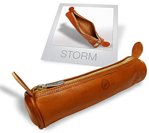 SONNENLEDER - Naturfarbene Stifterolle 'STORM' - Echtes Leder - Made in Germany