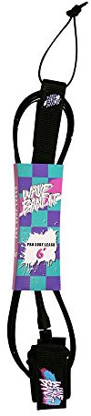 Catch Surf Unisex-Erwachsene Wave Bandit Leash Surfbrettleine, schwarz/schwarz, 6'