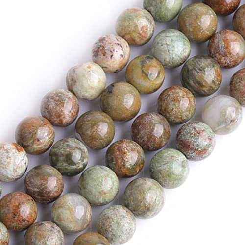 Gem-Inside Perles rondes en pierre semi-précieuse naturelle de 6 mm pour fabrication de bijoux - Fil de 38,1 cm