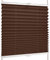 SchattenFreude Basic Klemmfix-Plissee für Fenster | Mit Klemm-Haltern | Ohne Bohren | Braun, Breite: 80cm x Höhe: 100cm