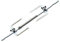 Amosfun Stainless Steel Grill Rotisserie Forks Meat Spit Rods Barbecue Rotating Universal Rotisserie Grill System for BBQ Outdoor