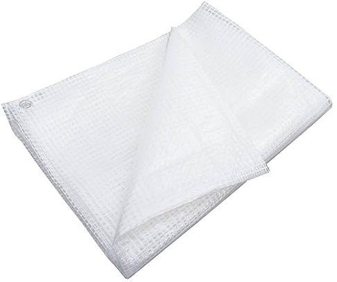 vidaXL Lona de Gasa de Vuelta Tejidos Elásticos Cubierta Rejilla Lámina de Recambio para Invernadero Camping Jardín Blanco 140 g/m² 3x6 m