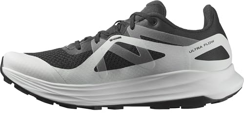 Salomon Ultra Flow Men's Trail Running Shoes, Instant Comfort, Road to Trail Cushioning, and Mixed Terrain Ready, Carbon, 6.5