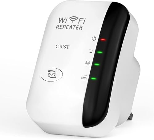 WLAN Verstärker WLAN Repeater - Internet Verstärker mit Ethernet Port, WiFi Verstärker WiFi Repeater Kompatibel Allen WLAN Geräten, Einfache Einrichtung, Weiß-C-MN3S