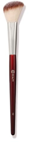BK BEAUTY 112 SMALL ANGLED FACE MAKEUP BRUSH – Pro-Designed angled blush brush with Vegan Bristles for Precise Blush & Highlighter Application