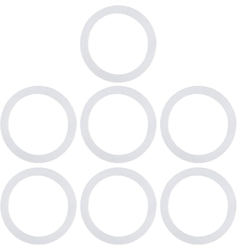 7 Stück Silikon Dichtungsringe 60mm, Lebensmittelechte Ersatzdichtung für 0.36l und 0.5l Isolierbecher, Thermosflaschen
