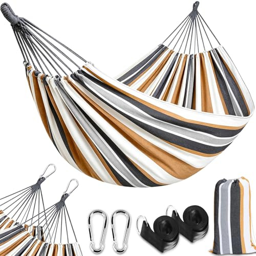 XUNIVERS Hamaca de Acampada,Hamaca de Viaje Ultra-Ligera Hamaca para mosquiteros,Capacidad de Carga de 200 kg,Nylon de paracaídas Transpirable para Interior y Exterior,Mochila,Viajes,Senderismo,Playa