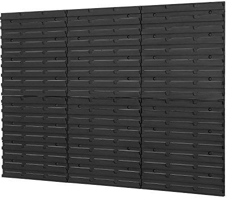 Lot de 6 plaques murales en plastique au garage, atelier, pour bac a becs