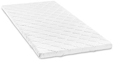 Bodyprotect Topper 90 x 200 x 6 cm, Visco Matratzentopper, Viscoschaum Matratzenauflage, waschbar bis 60 Grad, weiß