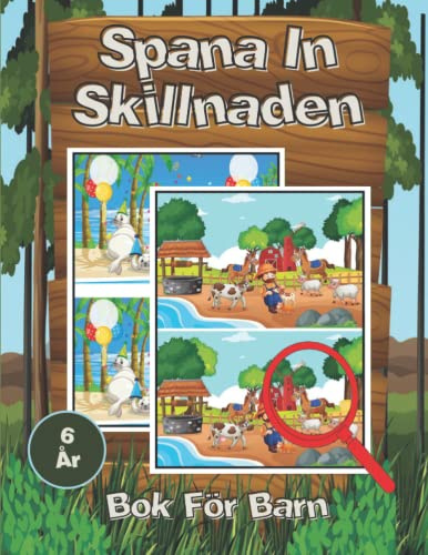 Spana In Skillnaden Bok För Barn: Sök och hitta skillnaderna böcker för barn 6-7-8 år, pussel spel aktivitetsbok.