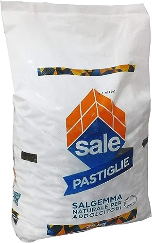 AERREGI SALE IN PASTIGLIE PER ADDOLCITORI DEPURATORI SALGEMMA NATURALE ITALIANO SACCO DA 25 KG - CONSEGNA A DOMICILIO GRATUITA
