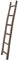 Biscottini Leiter aus Holz 37x8x180cm - Holzleiter Vintage deko - Naturlich Leiter handtuchhalter - Leiter Holz Made in Italy