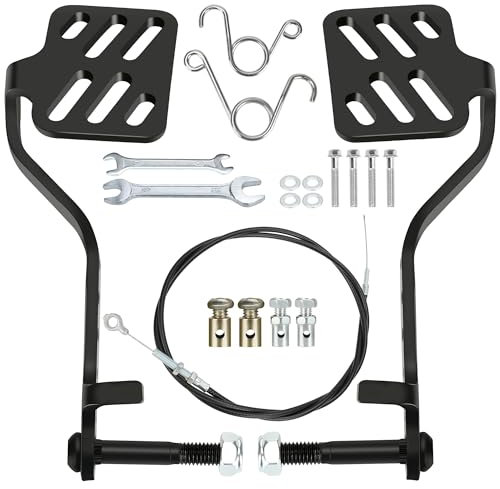 CILOYU Go Kart Brake and Throttle Pedal Kit with 71 Throttle Cable for Go Cart Kart Predator 212cc 196cc 6.5hp Azusa Fun Kart Radio Flyer Azusa Carter Road Rocket Vintage Drift Trike Black Parts