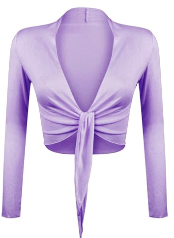 GLAMEXX24 Bolero Donna Elegante Coprispalle Giacchetta con Maniche Lunghe Top Bolero Cardigan da Sera Casual per Matrimonio Cerimonia Festiv