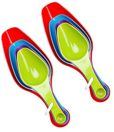 Cabilock 2 Set Di Cucchiai Dosatori Da Cucina Per La Casa Set Di Bilance Per La Cottura Al Forno Per Condimenti Casuale