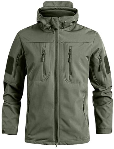 Générique Blousons Homme Large Camouflage Imperméable Multipoches Hiver Jacket Homme Travail Photo Legere Militaire Printemps Manteau