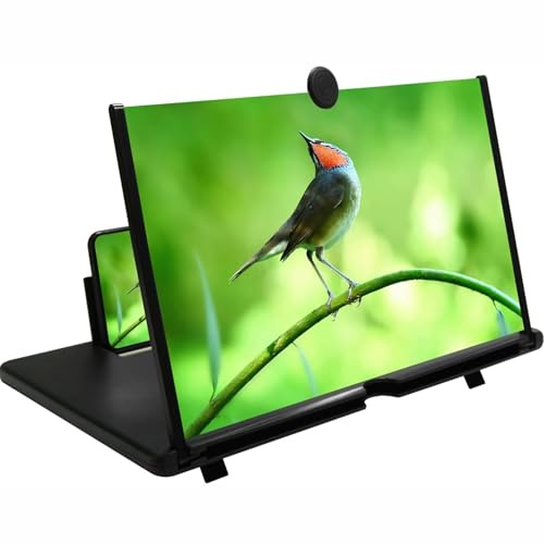 Chililon Amplificador de Pantalla para movil, 20 Pulgadas HD Amplificador Pantalla movil, para Todos los Smartphones, antiluz Azul, Lupa de Pantalla 3D para Ver vídeos de películas