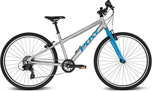PUKY LS-Pro 26-8 Alu Kinder Fahrrad silberfarben/blau