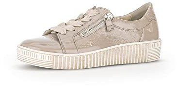 Gabor Damen Low-Top Sneaker, Frauen Halbschuhe,Wechselfußbett,Best Fitting,Sportschuhe,Freizeitschuhe,Laufschuhe,beige (beige),42 EU / 8 UK