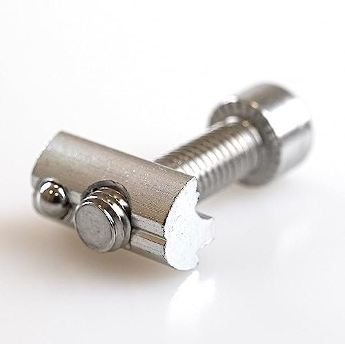 NAKA Zylinderkopfschrauben-Set inkl. Nutenstein Kugel M8 20mm Photovoltaik-Aluprofil A2-70 Edelstahlschraube Solarmodul Halterung Befestigung Nutenschraube PV Modul Montageschiene 30mm 50 Stk.