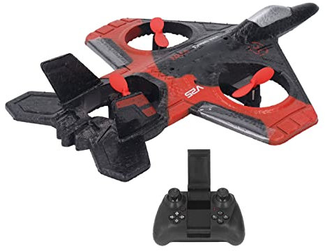 HEEPDD Spielzeugflugzeug, Ersatzpropeller, Selbststabilisierendes Langstrecken-Kontrollflugzeug, 4K-Luftaufnahmen mit LED-Licht Im Freien für (2 Batterien)