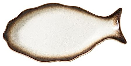 Cabilock Assiette De Conservation Du Poisson En Céramique De Style Finition Lisse Pour Un Nettoyage Facile