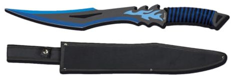 KS-11 Machete Survival mit Blau Schwarzer Klinge Full Tang Edition - Gesamtlänge 51 cm, Machete scharf echt mit Holster