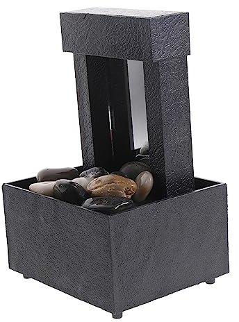 HOLIDYOYO Fontana Da Interno Zen Fontana Da Scrivania Per Ufficio Rilassante Design Compatto e Dettagli Realistici Per Casa Camera Soggiorno