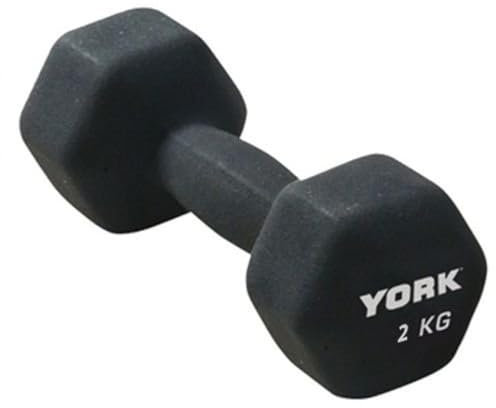 York Fitness Hantel Neo-Hex, schwarz, 1 x 2 kg, 15633
