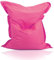 Kinzler S-10137/12 XXL Riesensitzsack, 140x180 cm, neue Styroporkügelchen, Sitzsack Outdoor Indoor, in vielen verschiedenen Farben, mit Innensack, pink