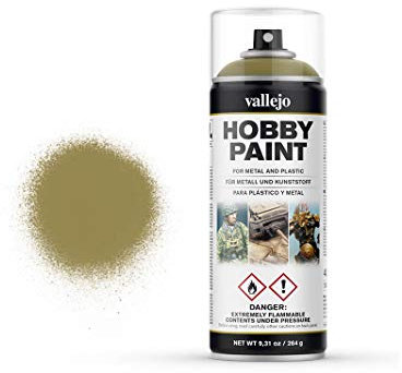 Vallejo Hobby Spray Paint 28001 Panzer Yellow (400ml)