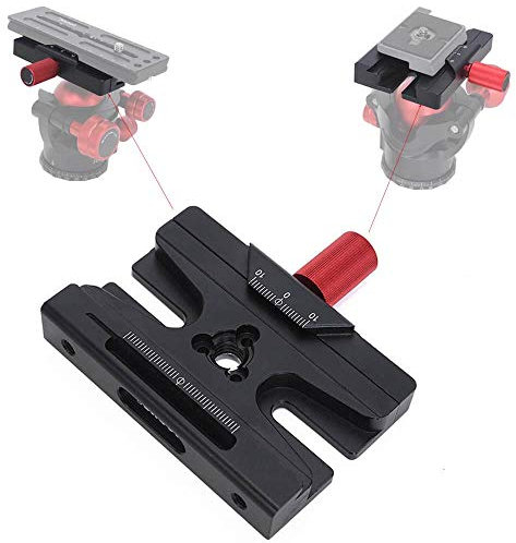 iShoot Morsetto adattatore compatibile con piastra a sgancio rapido Arca-Swiss Fit 200PL 410PL& ARCA Fit Gitzo GH 1780 2780 3780 Manfrotto MH 490 492 494 496 498 054 057 MHXPRO testa a sfera Treppiede