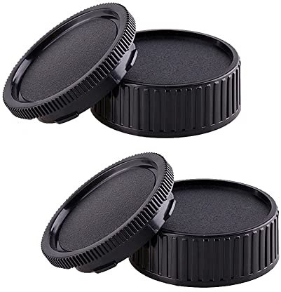 Camera Body Cap & Rear Lens Cover Compatible with Leica M LM,Zeiss ZM, Voigtlander VM Mount Lens Cover.(2 Pack)