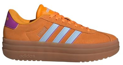 adidas Damen VL Court Bold Hallenschuh, Crew Orange Blau Lila Burst, 9.5 US