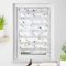 Deswell Doppelrollo Klemmfix ohne Bohren Weiß-blätter B90 x H150 cm (Stoffbreite 86cm) Doppelrollo mit Muster, Duo Rollos für Fenster ohne Bohren Rollos mit Motiv, Seitenzugrollo Lichtdurchlässig